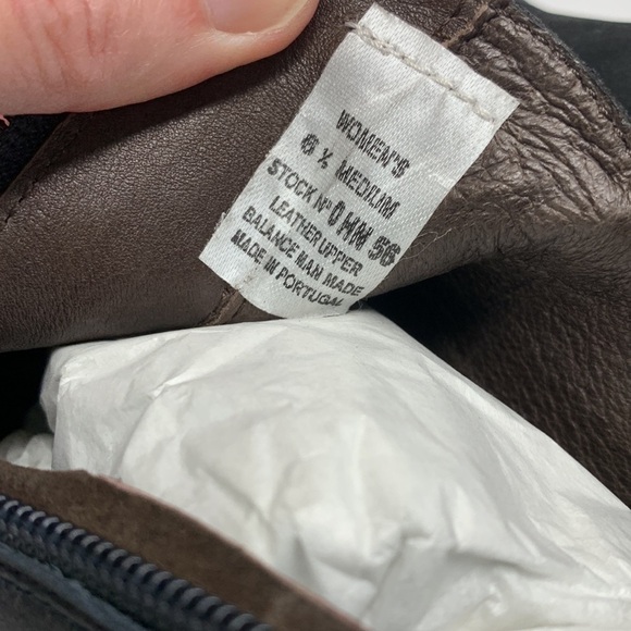 LL Bean Ankle Leather Boots with Zipper Black Size 6.5 - Picture 7 of 15